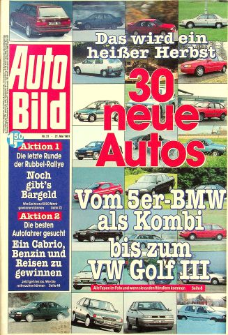 Deckblatt Auto Bild (21/1991)